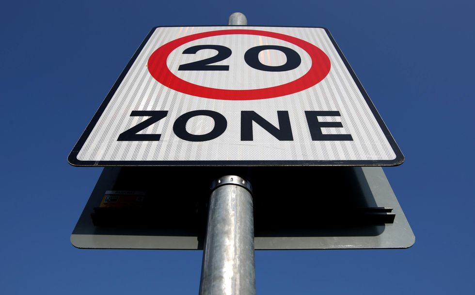 A 20mph sign
