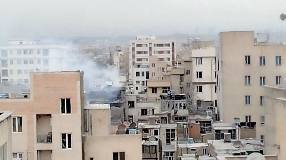 A bombed out building in Iran