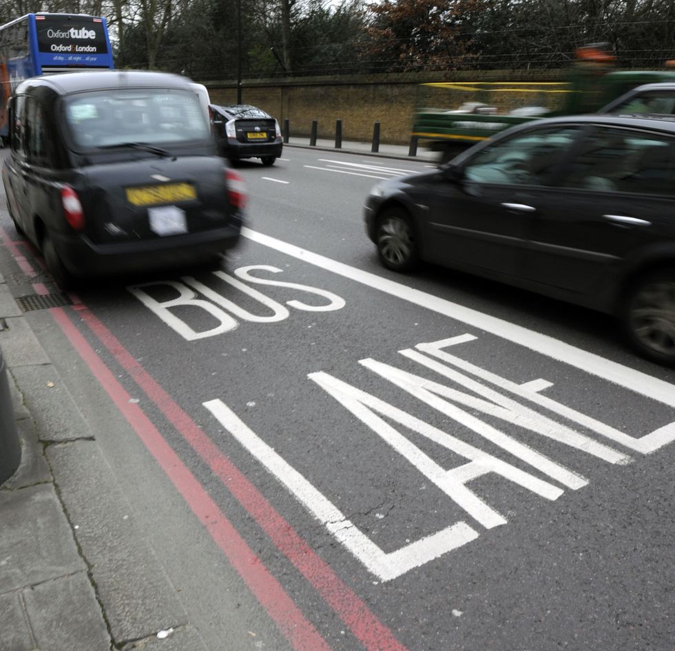 A bus lane