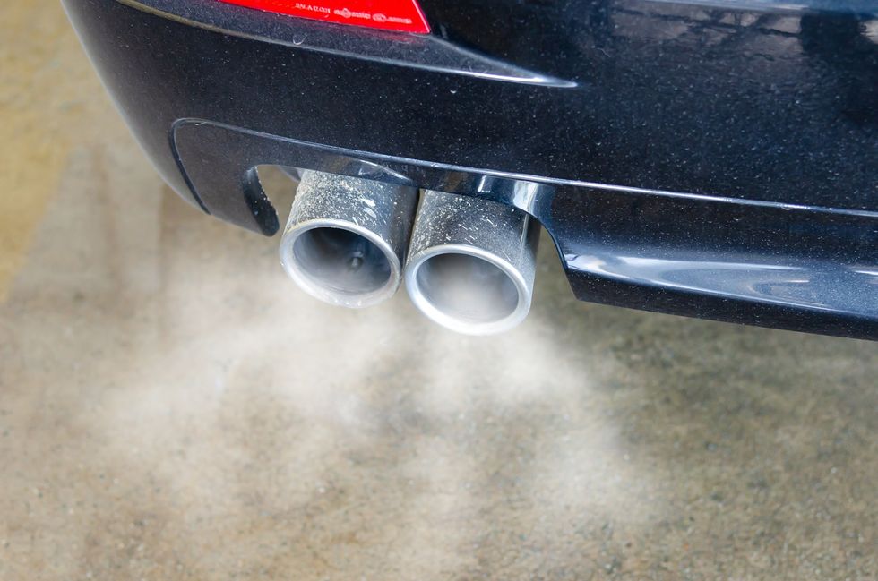 A car exhaust 