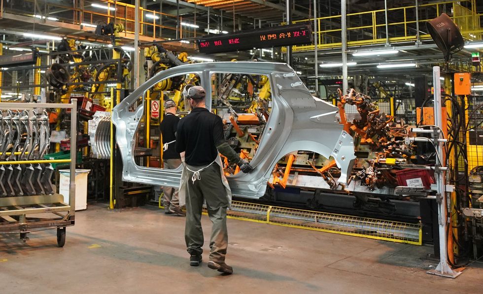 A car production plant