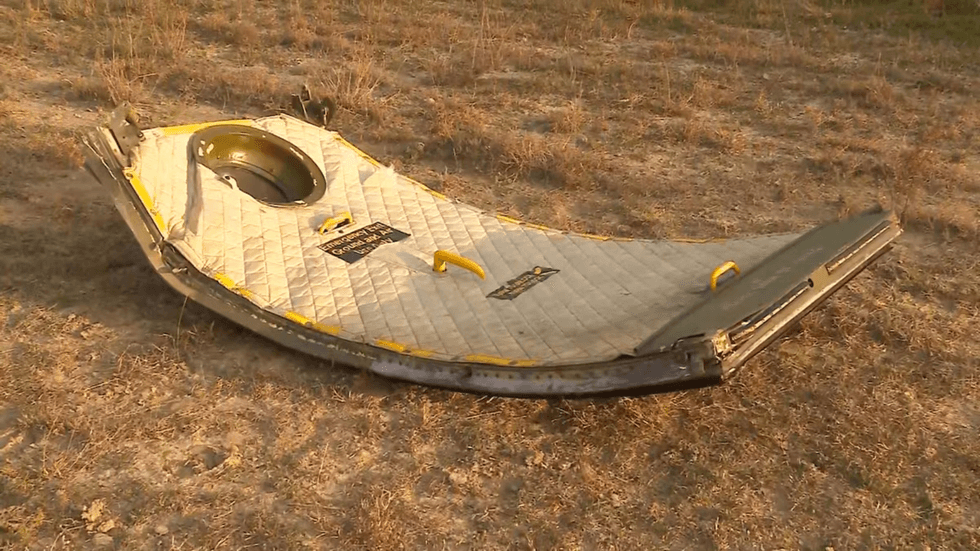 A door of the destroyed C-130