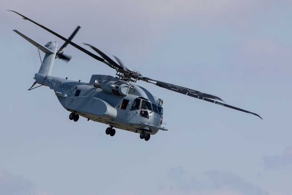 A helicopter