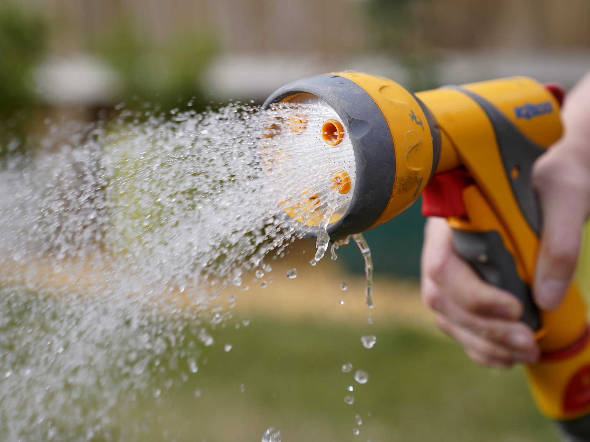 A hosepipe ban has kicked in