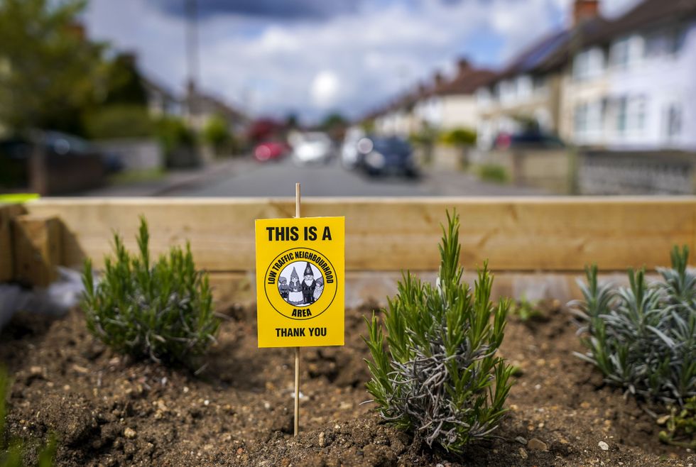 A low traffic neighbourhood bollard