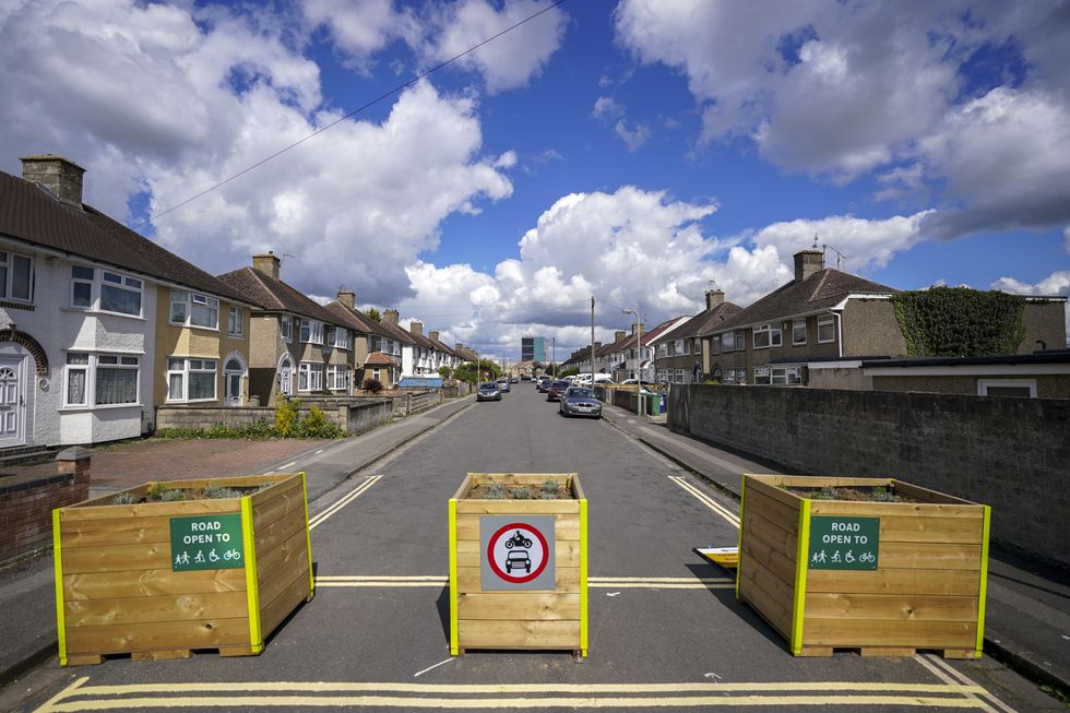 A Low Traffic Neighbourhood bollard