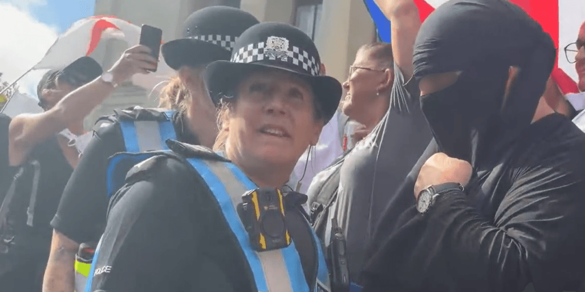 Man, 76, charged for wearing burka at Portsmouth anti-migrant demonstration