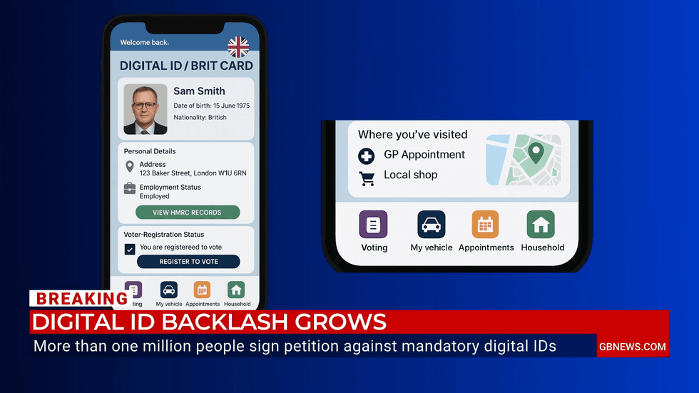 A mock-up of what a 'Brit Card' might look like