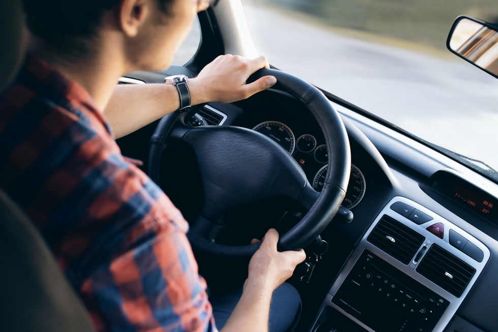 A person driving