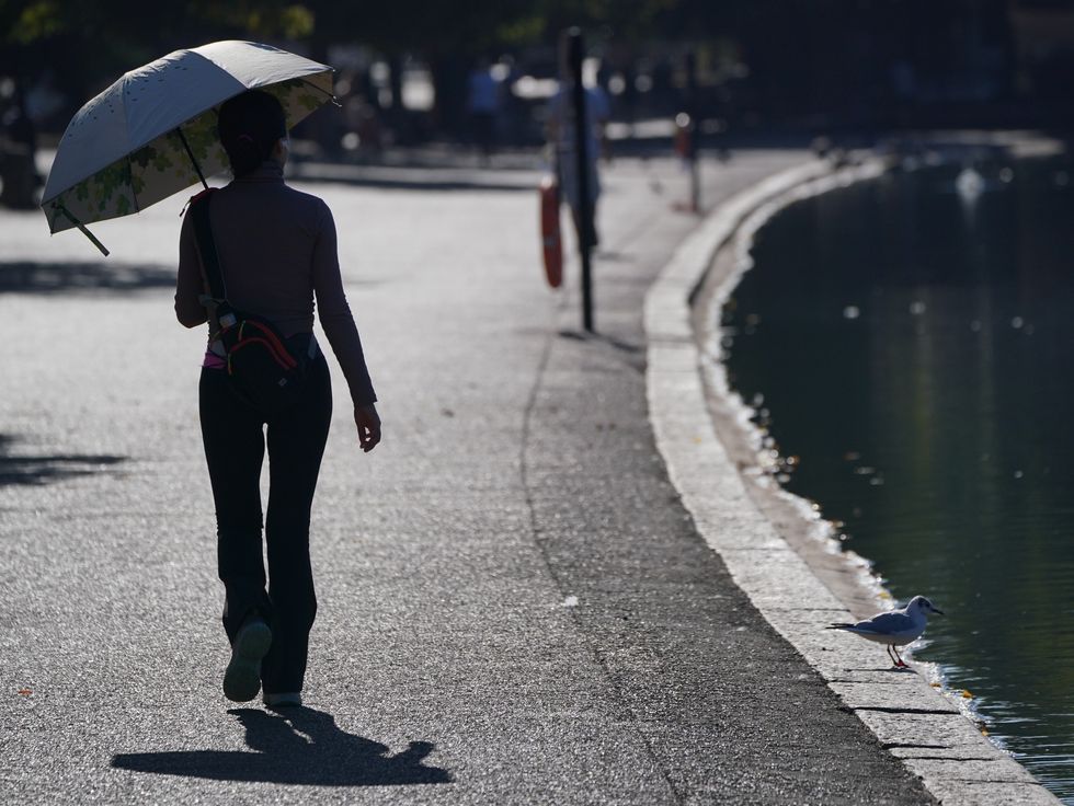 A person walking