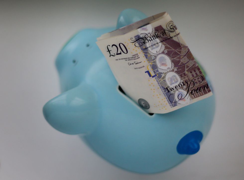 A piggy bank at a home in Ashford, Kent