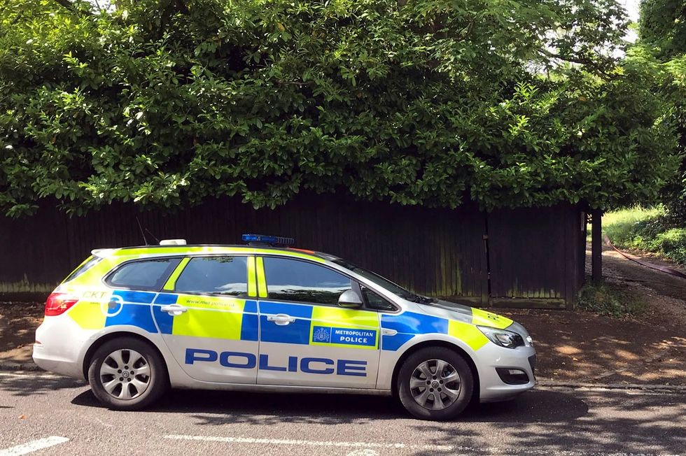 A police car