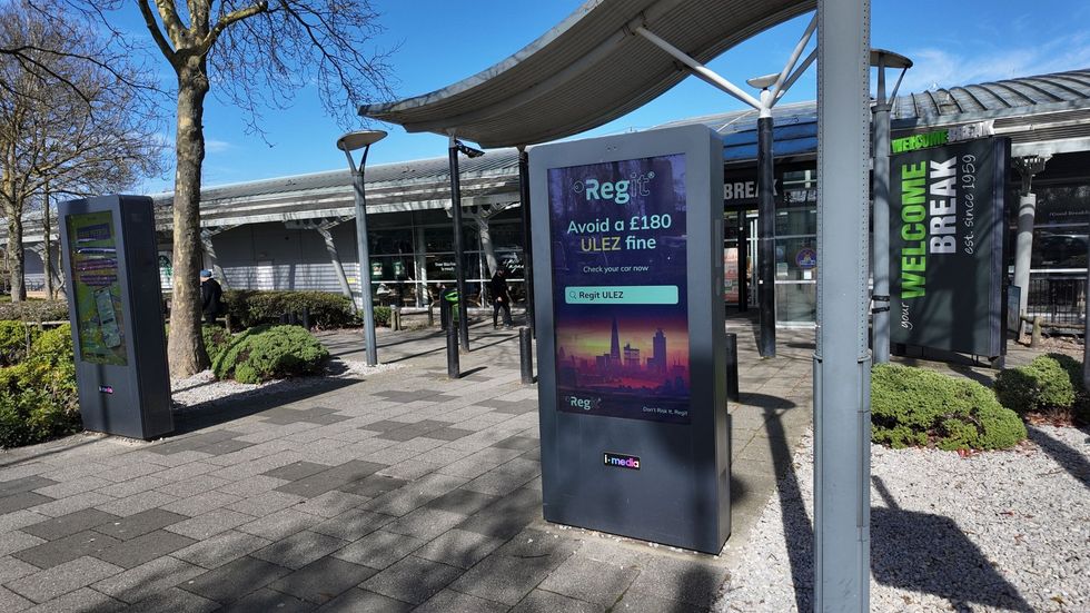 A Regit advertisement warning drivers that they could be slapped with fines, even if they were unaware