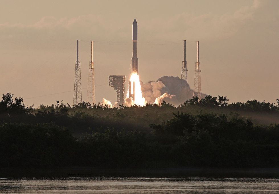A rocket launch