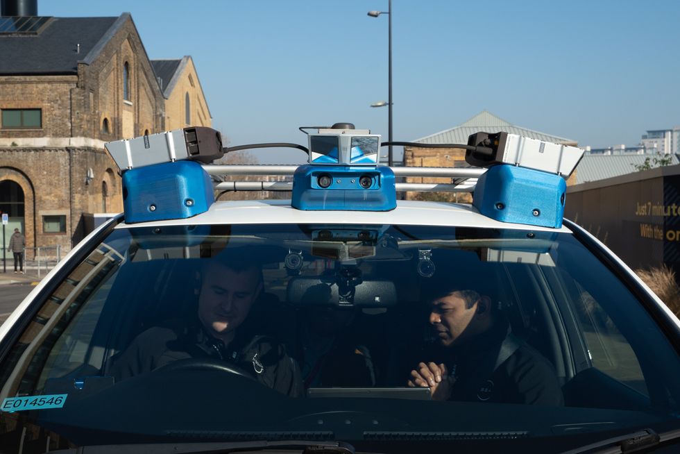 A self-driving car