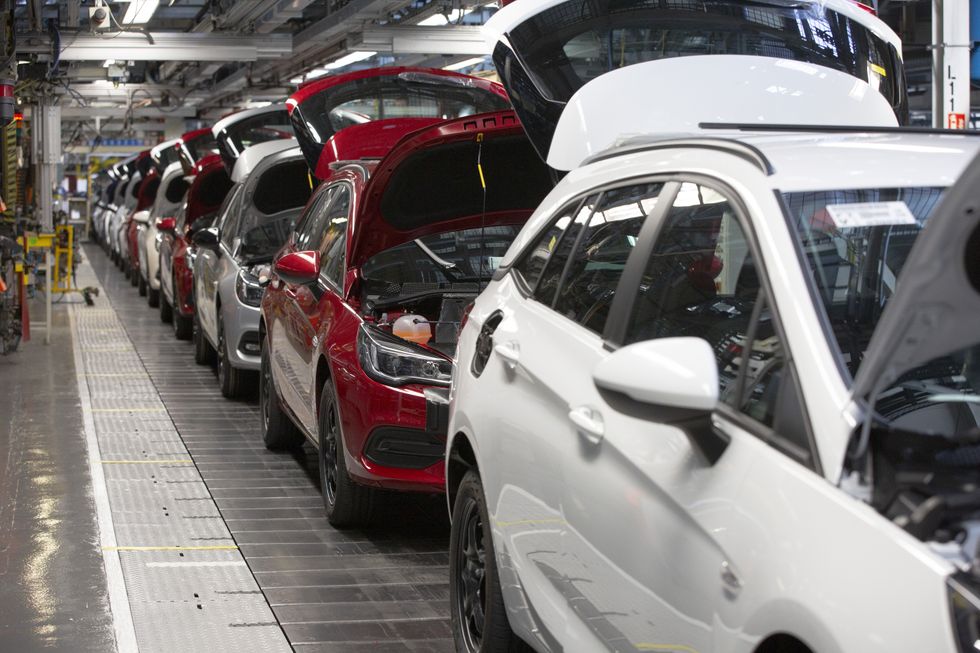 A Stellantis car production factory