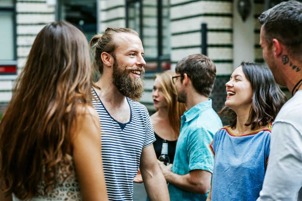 A stock image of young people
