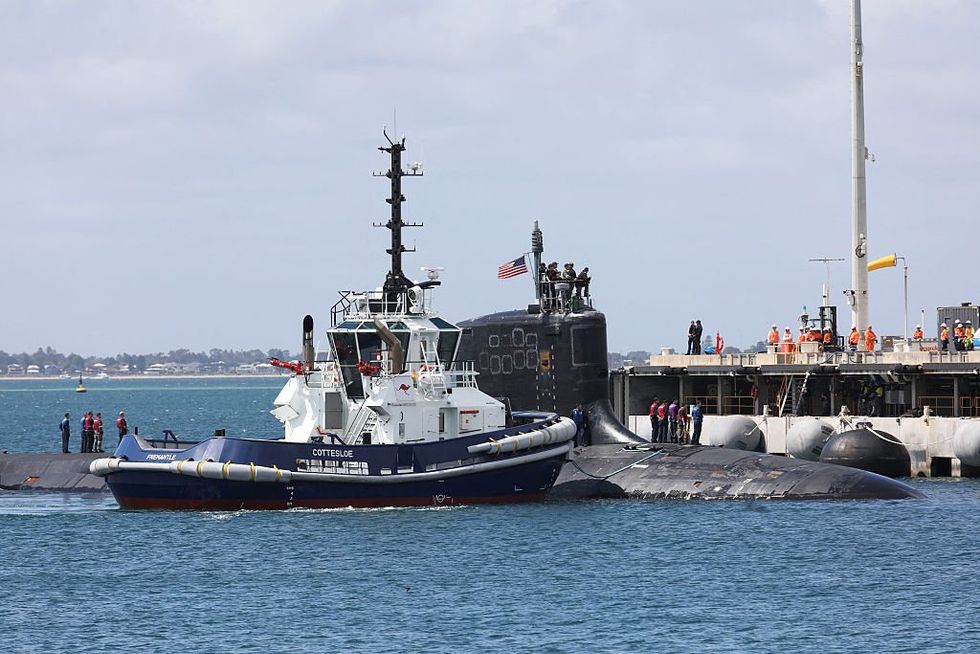 A US Virginia-class nuclear-powered attack submarine arrived at HMAS Stirling naval base in Perth last year