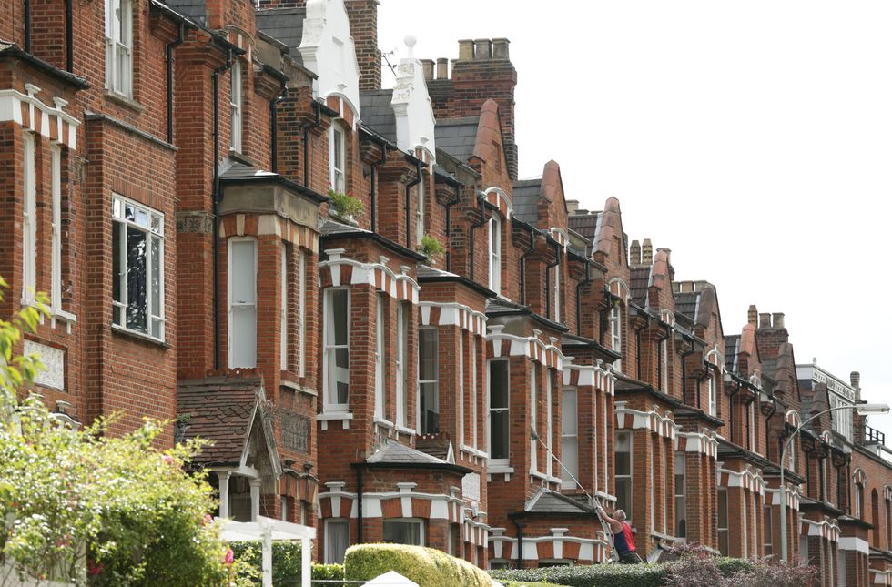 A view of houses in north London