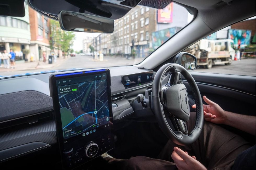 A Wayve self-driving robotaxi