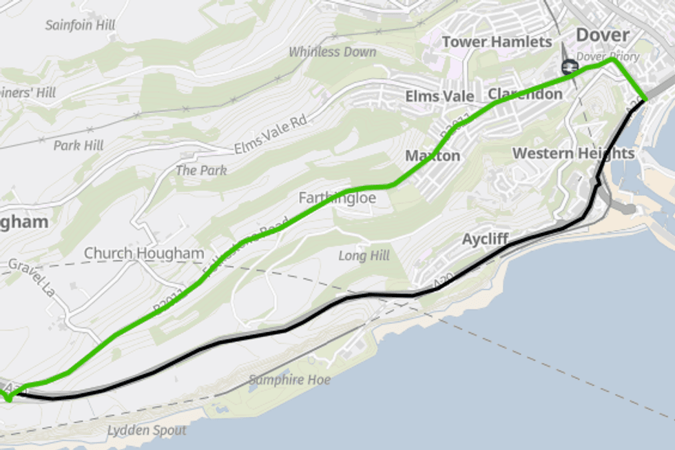 A20 road diversion