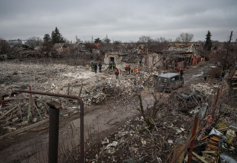 Aftermath of Russian bombing