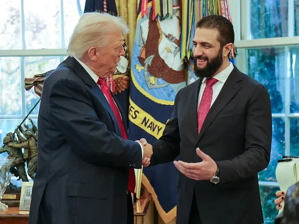 Ahmed al-Sharaa meets Donald Trump