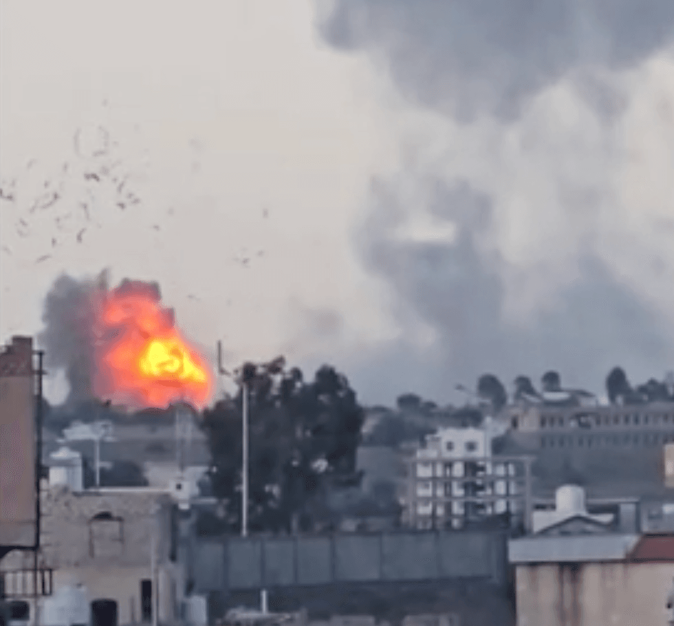 Airstrikes hitting Yemen