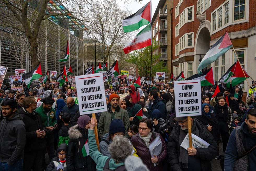 Al-Quds March protesters