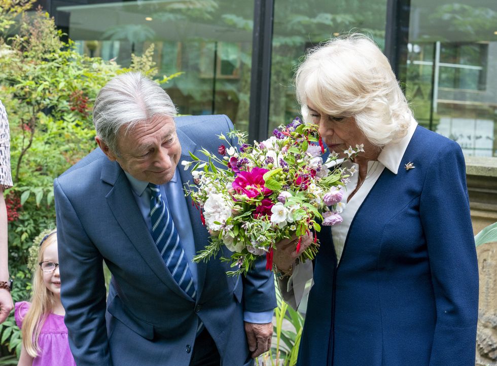 Alan \u200bTitchmarsh with Queen Camilla
