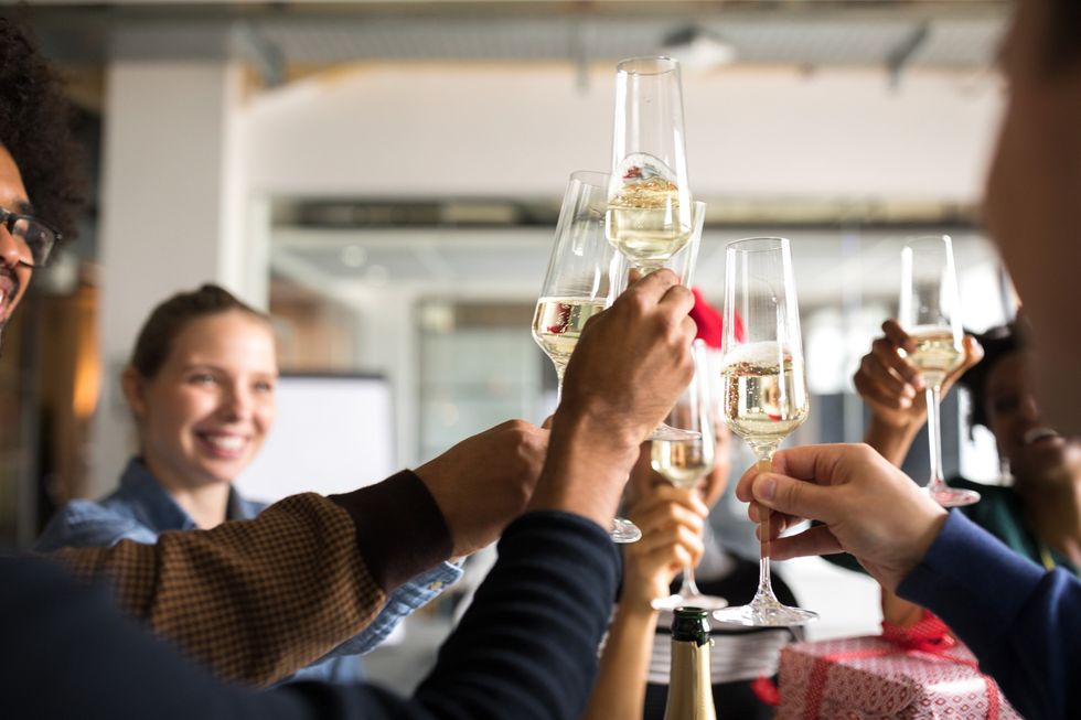 Alcohol prosecco toast