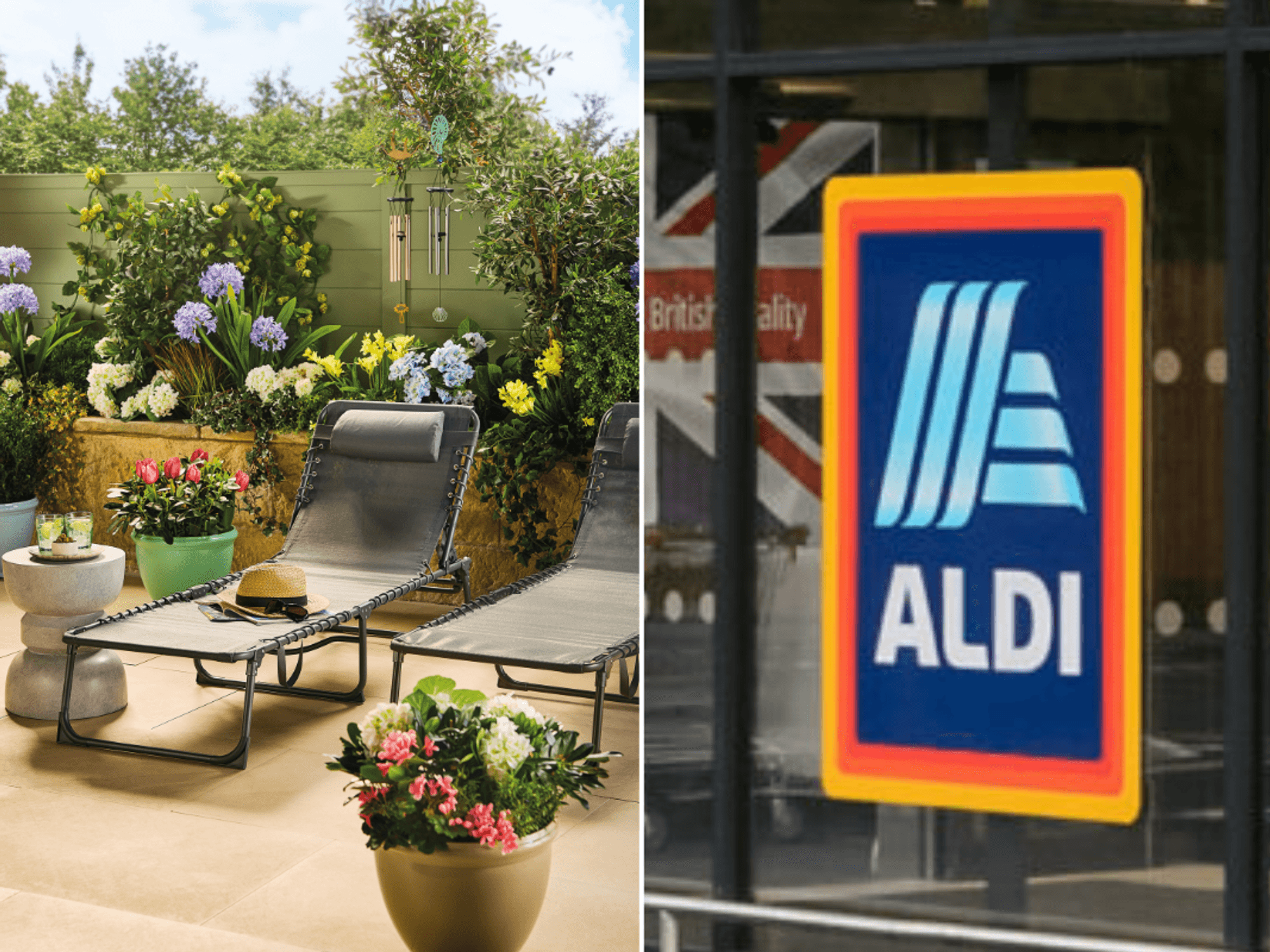 Aldi outdoor range / Aldi store sign
