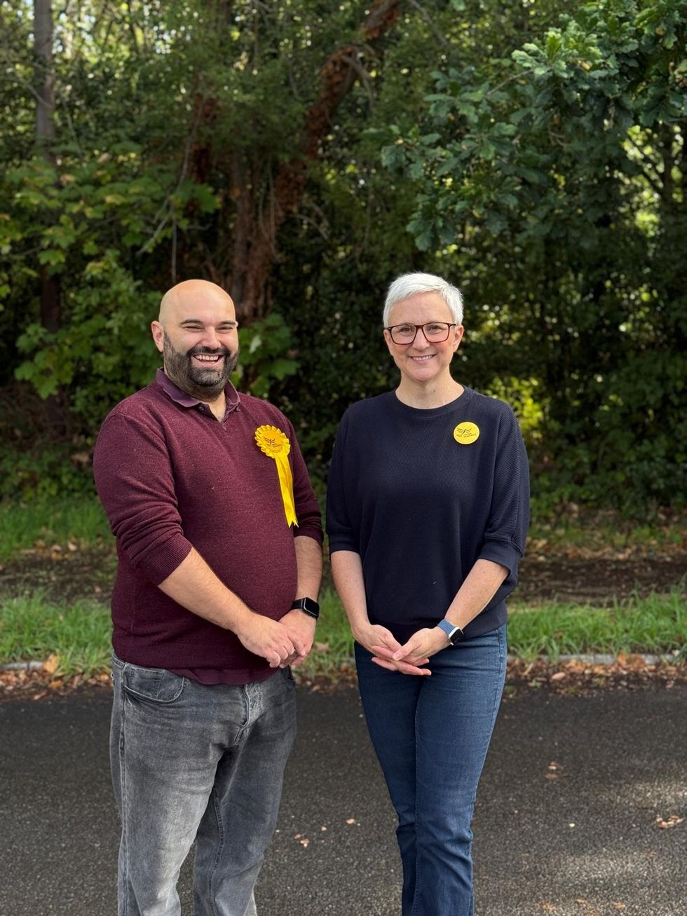 Alex Drage with local MP Alex Brewer\u200b