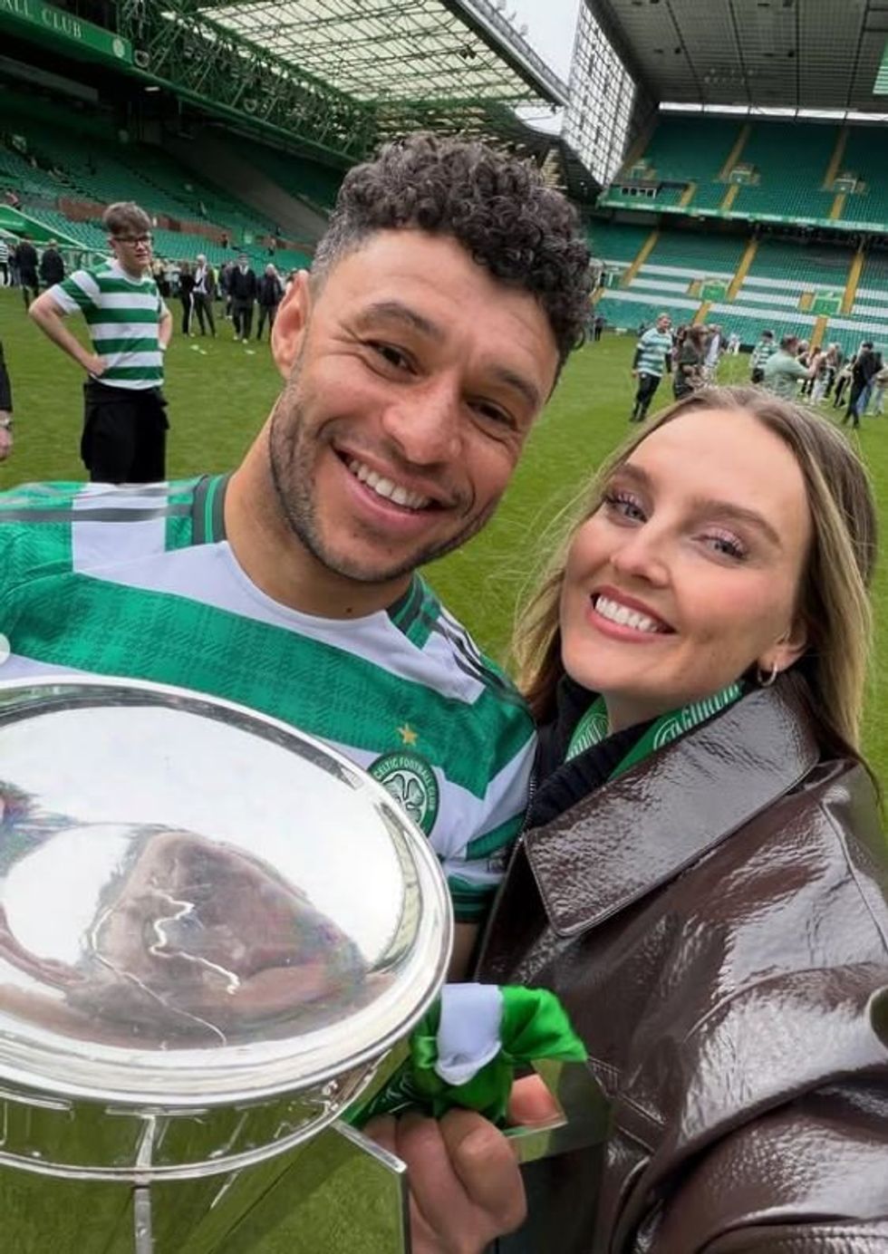 Alex Oxlade-Chamberlain and Perrie Edwards