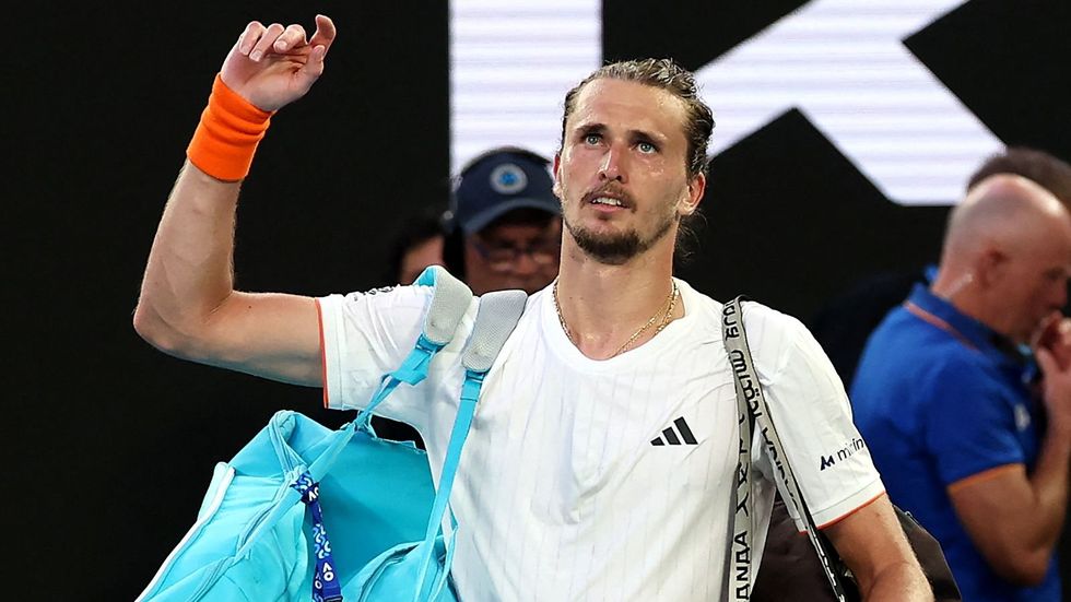 Alexander Zverev was left unhappy after his Australian Open exit at the hands of Carlos Alcaraz