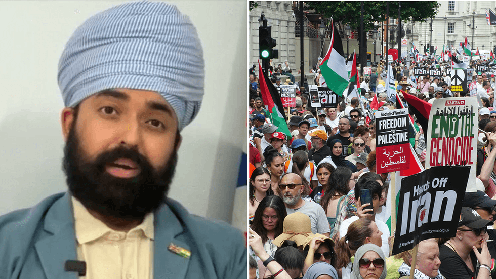 Aman Bhogal and pro-Palestine demonstrations