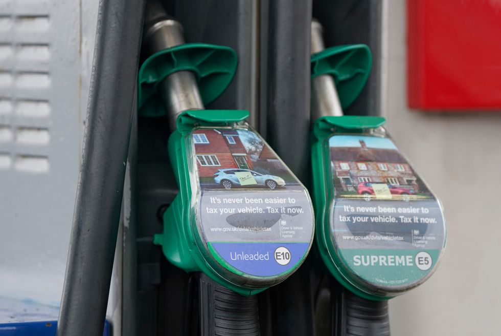 An E10 petrol pump