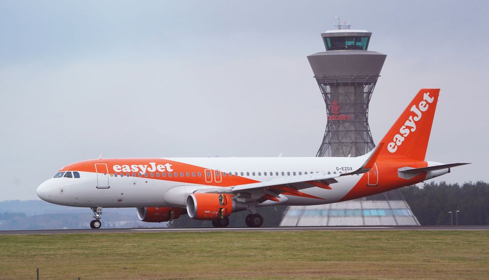 An easyJet flight