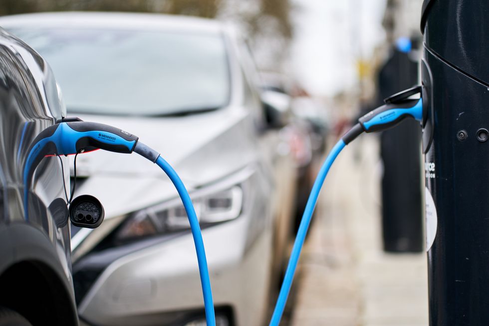 An electric car charger