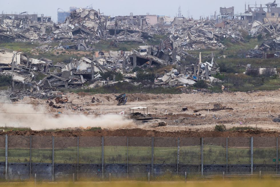 An Israeli tank maneuvers in Gaza\u200b