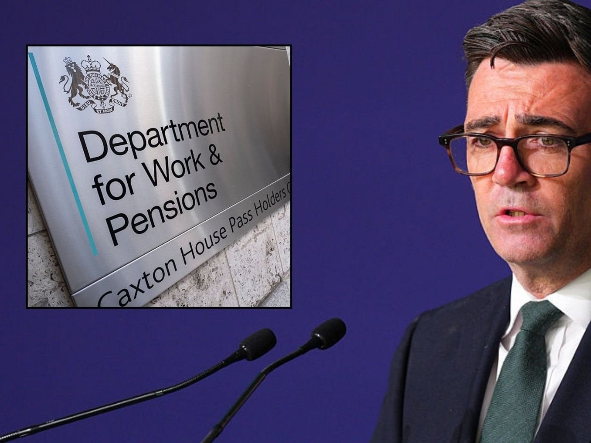 Andy Burnham and DWP sign