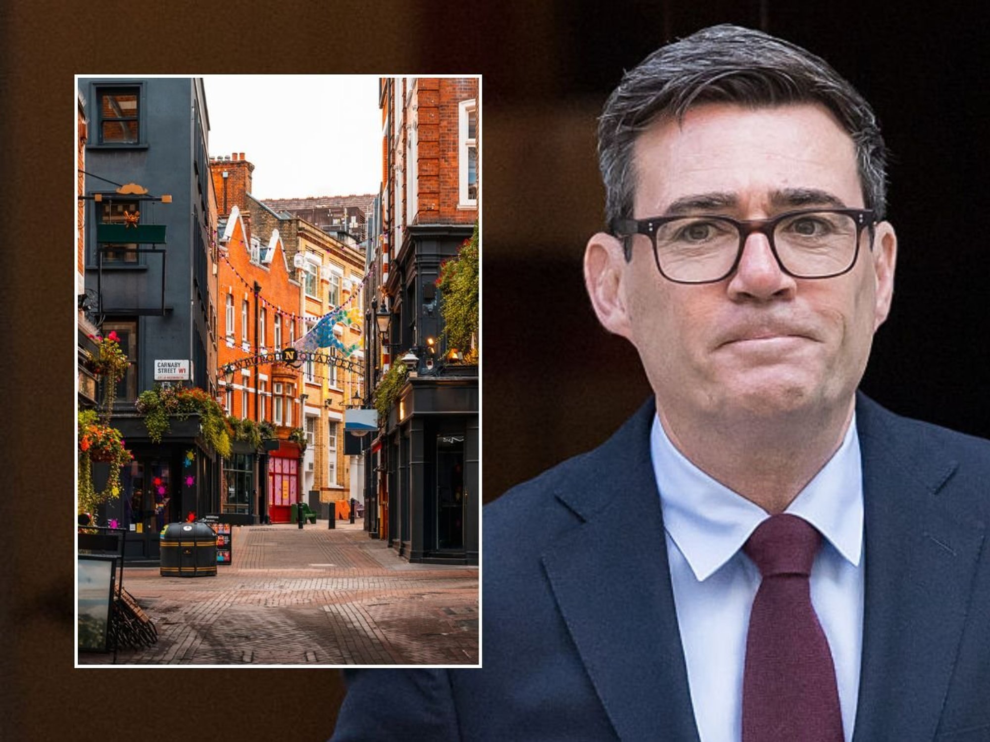 Andy Burnham and high street