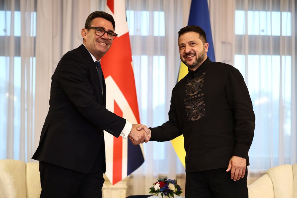 Andy Burnham and Zelensky
