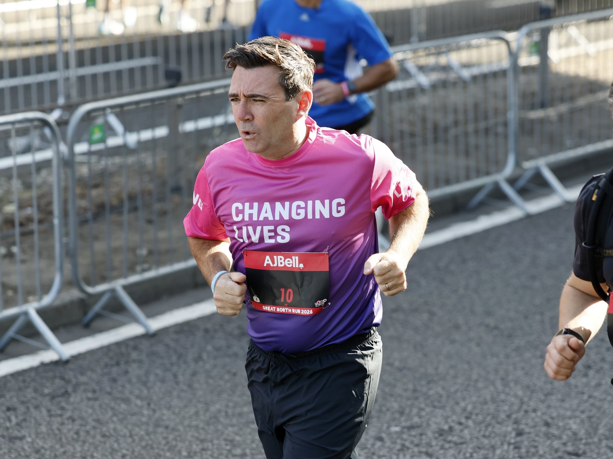 Andy Burnham has completed the Great North Run