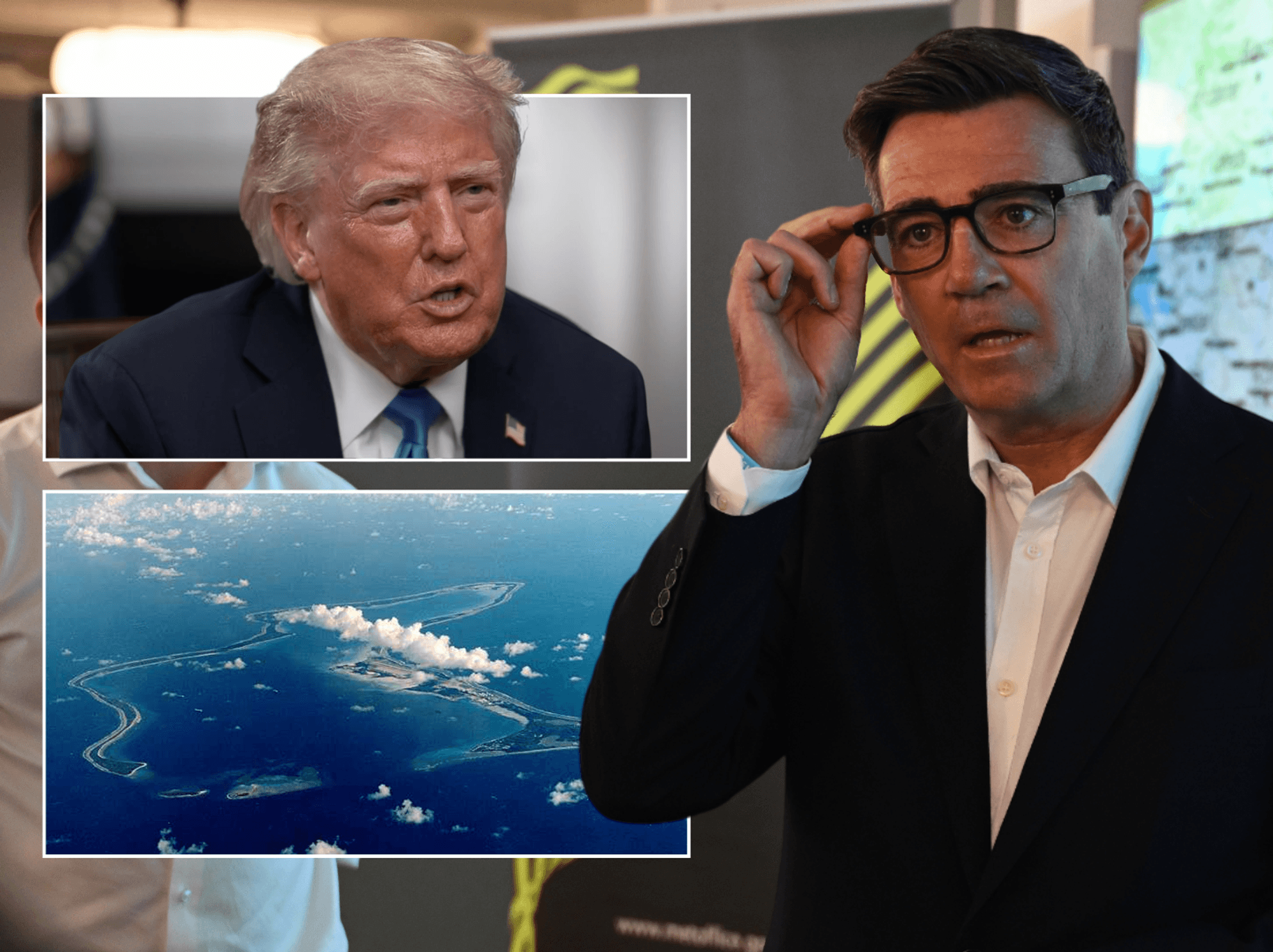 Andy Burnham, insert: Donald Trump, Chagos Islands
