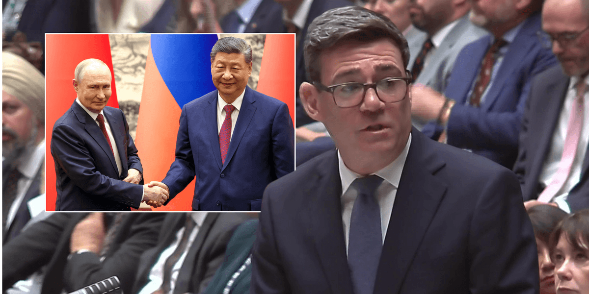 Russia, China and Iran realise Andy Burnham is ‘flawed and weak’ on defence after first PMQs, says Mark Francois