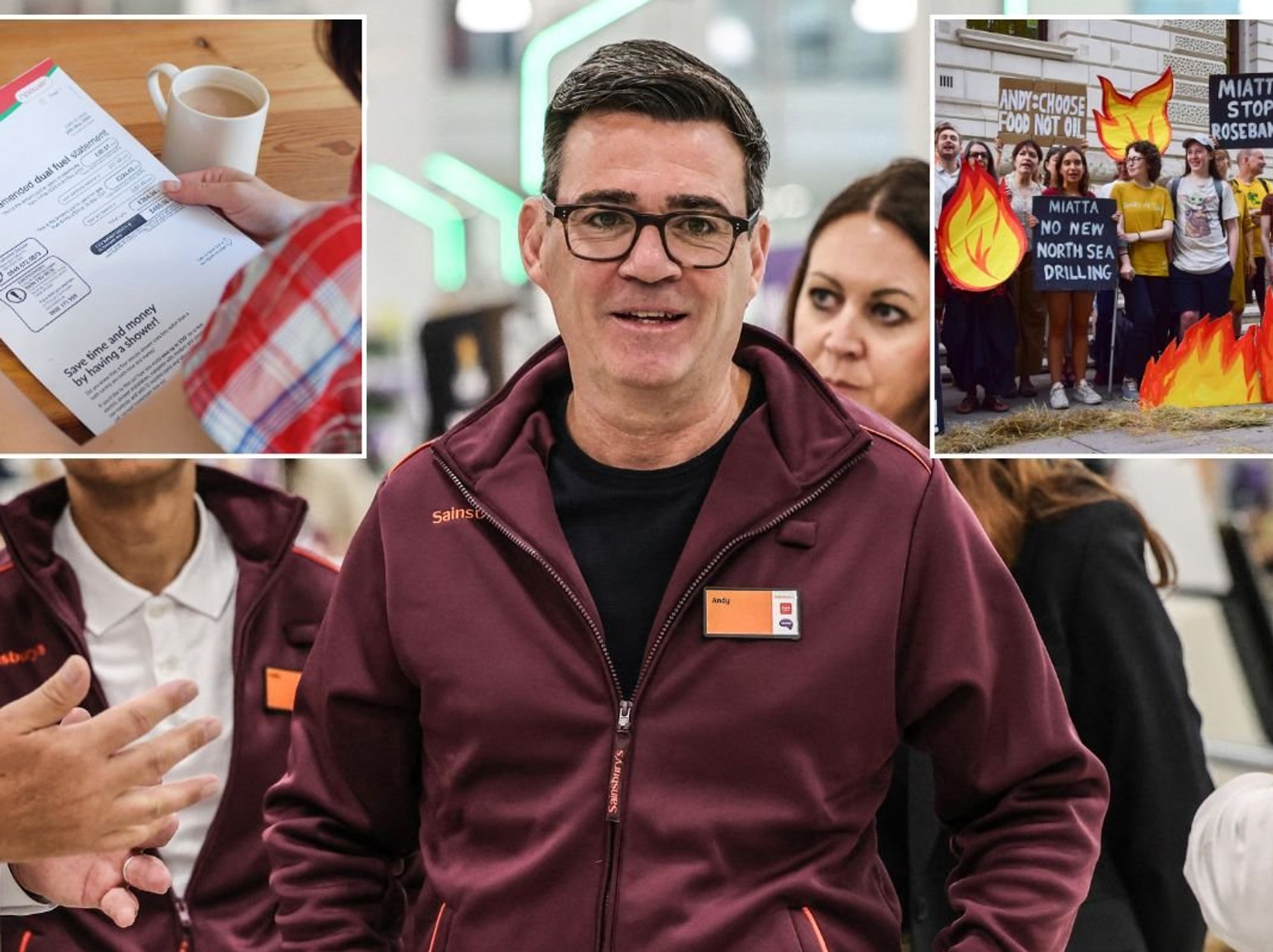 Andy Burnham is coming under pressure amid sky high energy bills