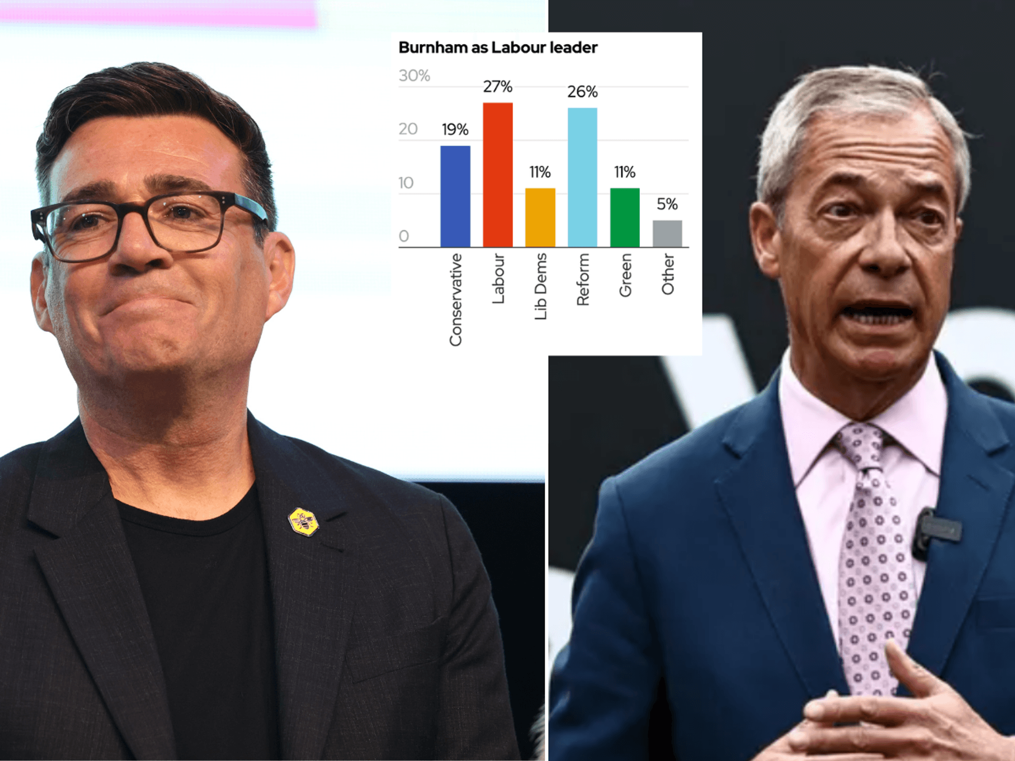 Andy Burnham, Nigel Farage
