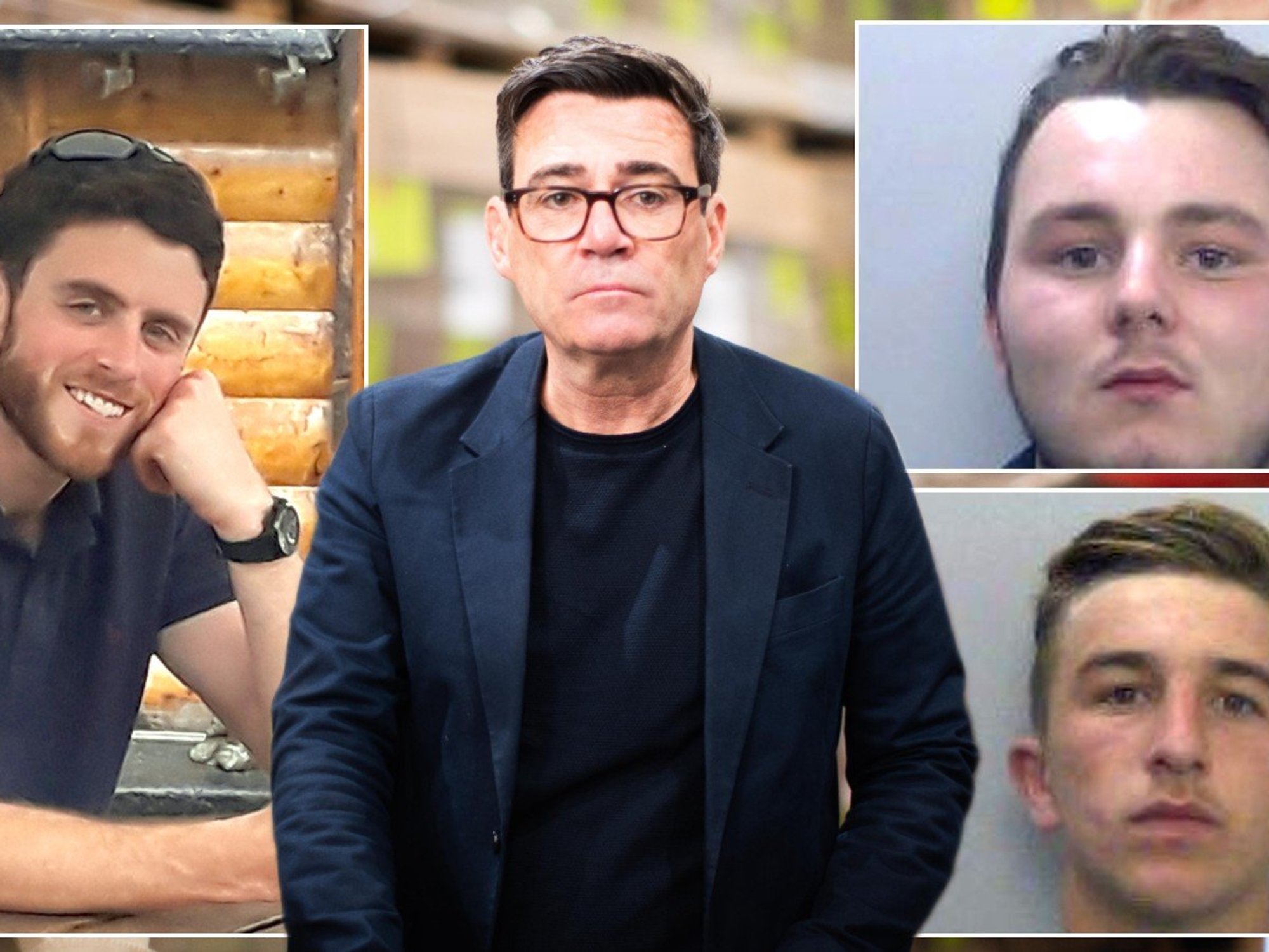 Andy Burnham, PC Harper Jessie Cole and Albert Bowers