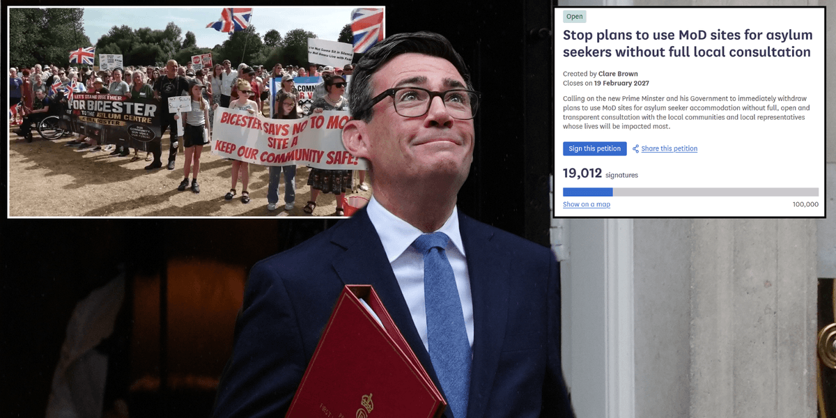 Andy Burnham finally set to address Piddington fury after thousands sign petition against housing asylum seekers in barracks